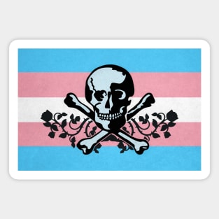 Trans Pride Pirate Flag Magnet